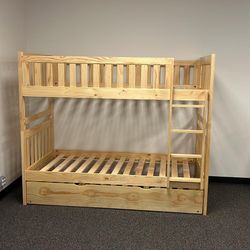 Twin Over Twin Bunk Bed 