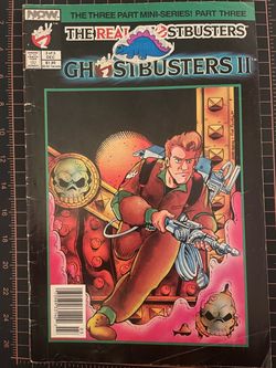 The Real Ghostbusters #3 Ghostbusters II Now Comics 1989- bag+board- please refer to image for condition, unfortunately there is a sticker on the cove