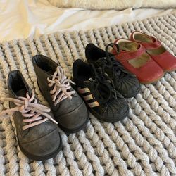 Well-Loved Baby Girl Shoes With Lots Of Life Left 