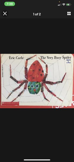 The Very Busy Spider by Eric Carle -small Board Book--good