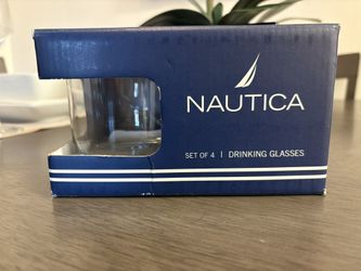 Set Of 3 Nautica Drinking Glasses