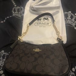 Original Coach Women's Teri Mini Crossbody Bag in Signature Canvas