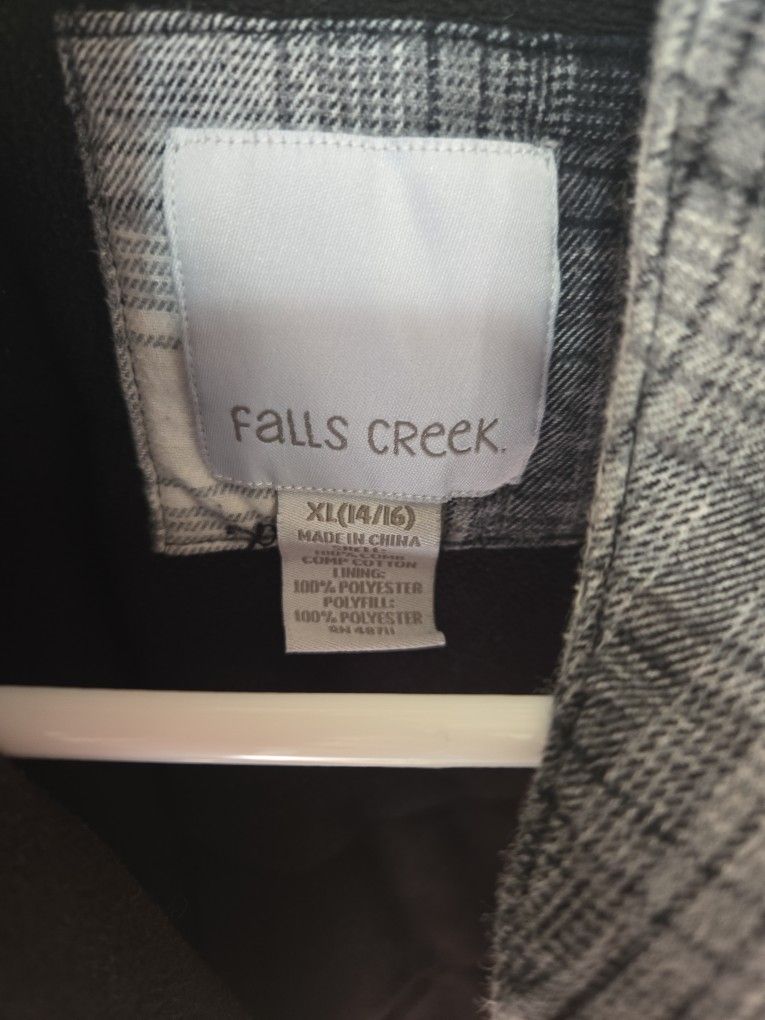 Puffy Flannel ZipUp SWEATER