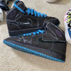 Jordan 1 Black Orion Blue Sz 5.5