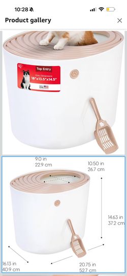 Top Entry Cat Litter Box