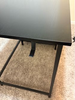 Black Desk with drawers and holding hook