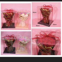 Flowers Gift BOUQUET Scented Forever Roses Artificial Flower Gift Light up home deco, gift, bouquet, centerpiece - Gift Box Included