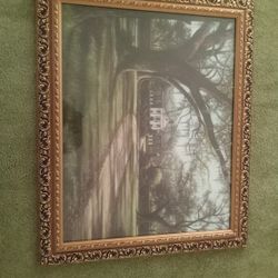 Gold trimmed wall art