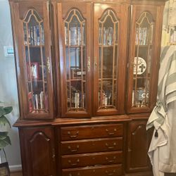 Solid Wood China Cabinet