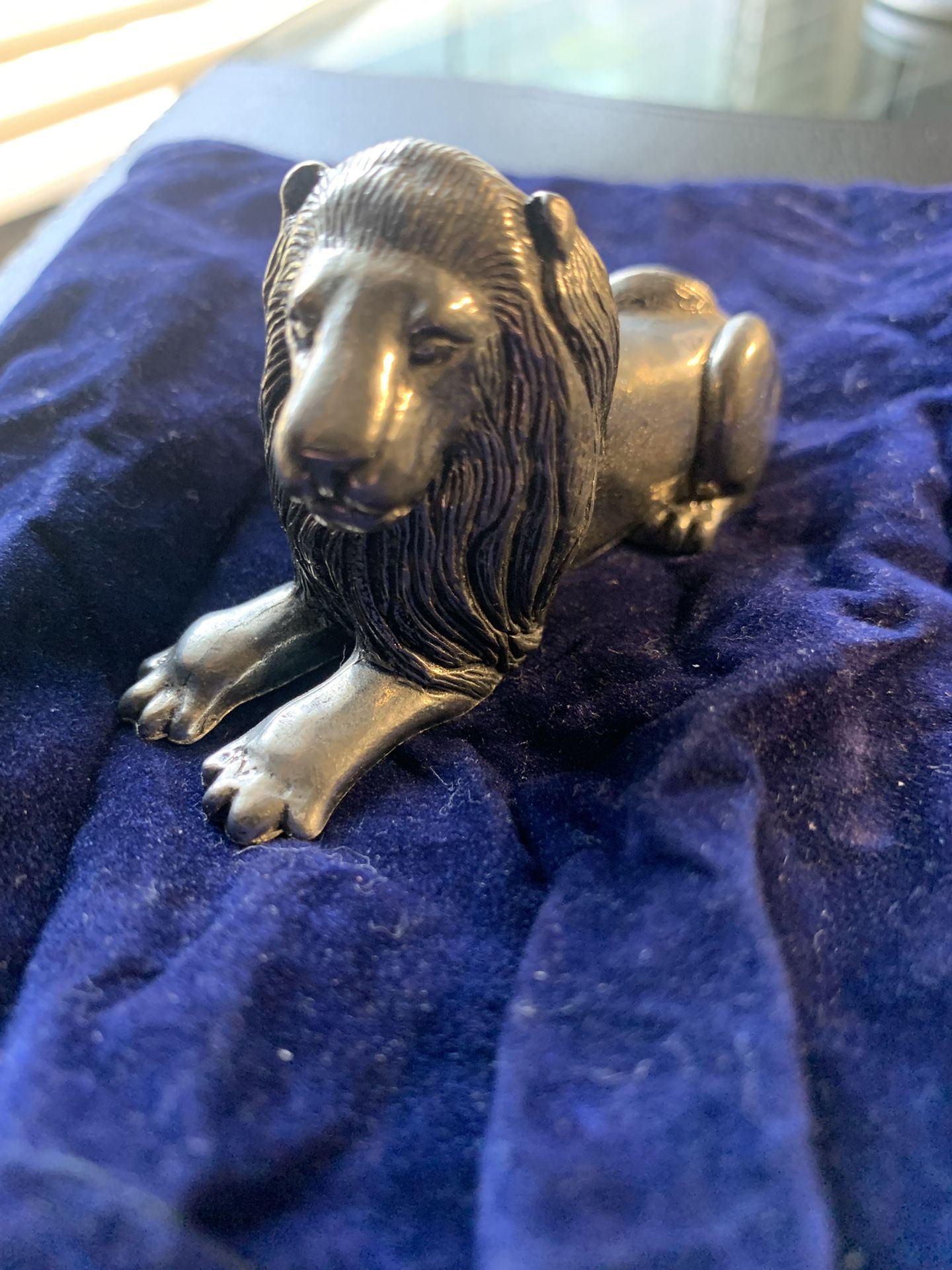 Kirk Pewter Lion Figurine