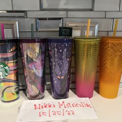 Starbucks tumblers