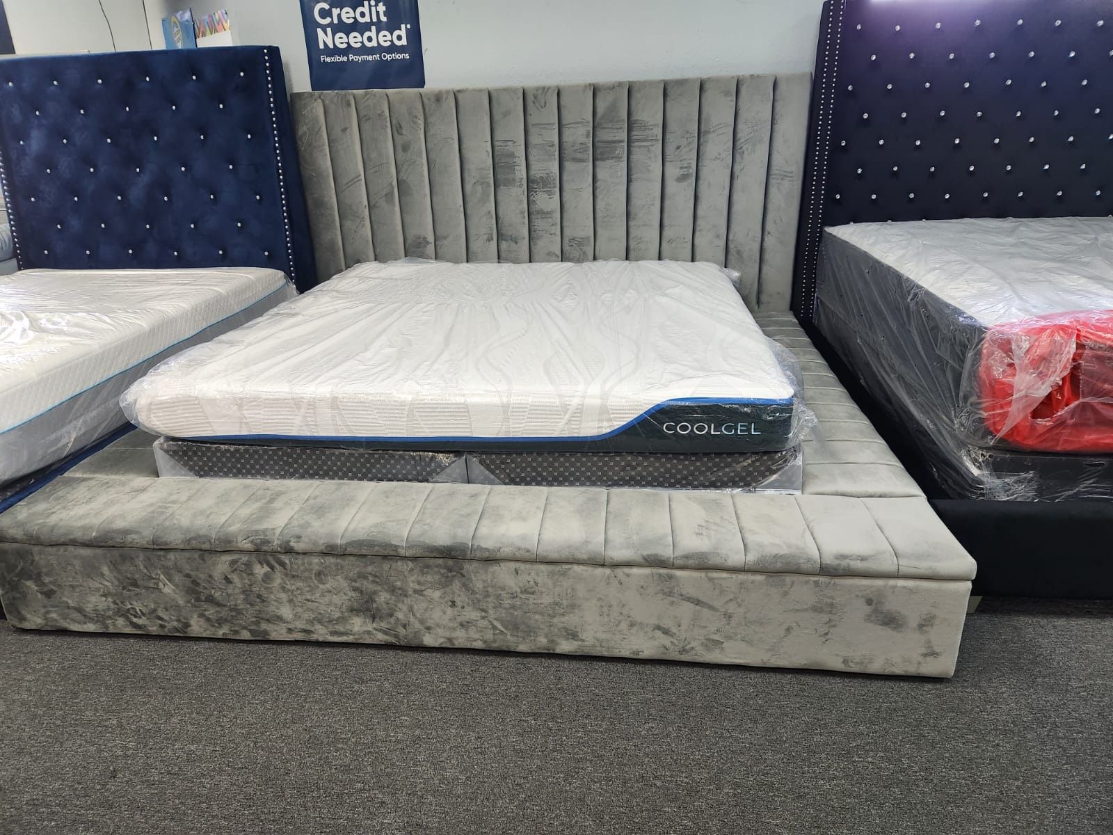 King Bed Frame With Storage With Mattress