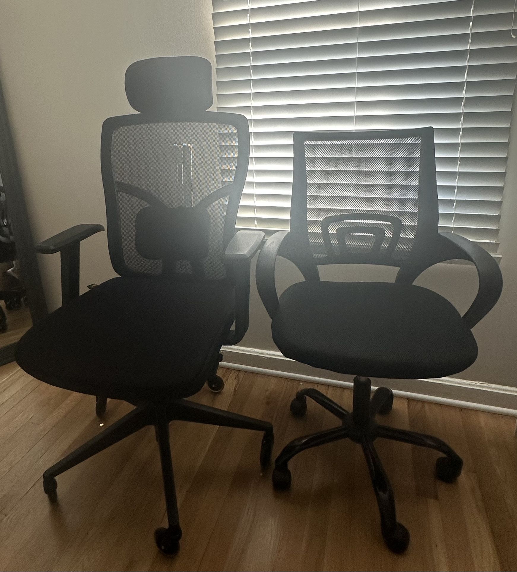 2 Ergonomic Desk Chairs