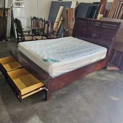 Queen Bed And Mattress 