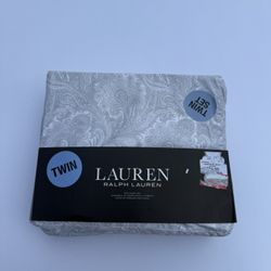 RALPH LAUREN Paisley 4 pc Four FULL SHEET Set NEW