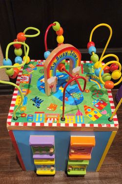 Wooden Activity Cube