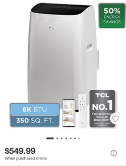 Tcl 8000 BTU air conditioning