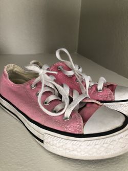 Pink converse girls size 12