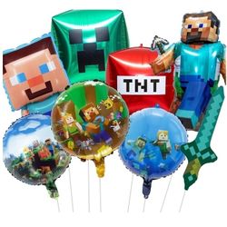 Minecraft 8pcs Foil Balloons 