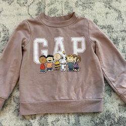 Kids Gap Snoopy Peanuts Sweatshirt Size 4-5