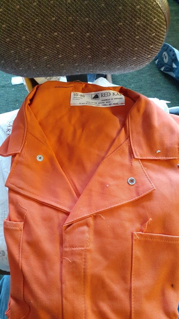 Red Kap Orange Coveralls