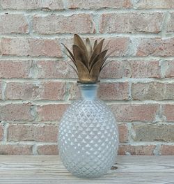 Glass Pineapple Decanter/Stopper