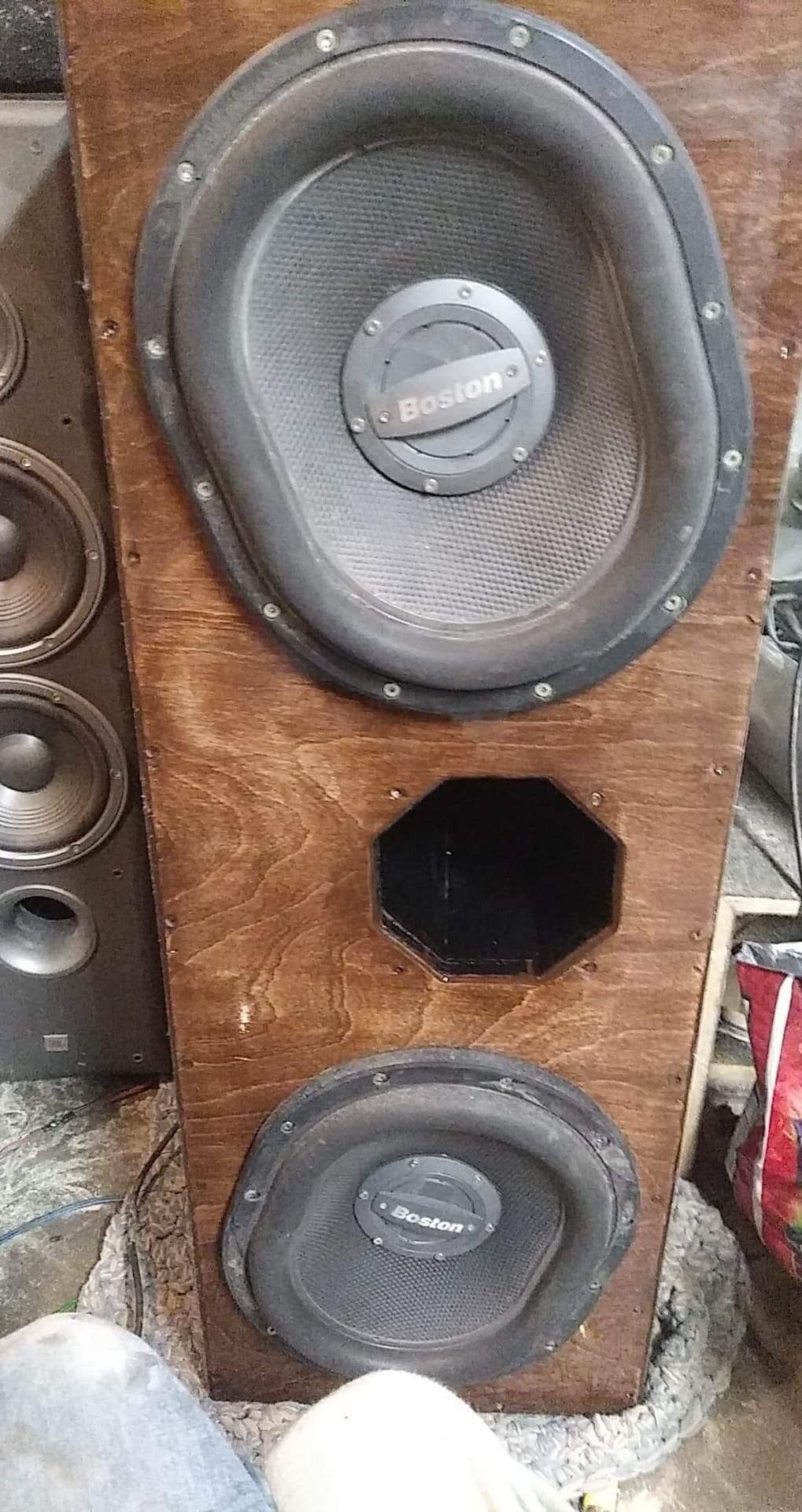 Custom built birch sub enclosures