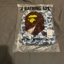 Blue Bape Shark Hoodie