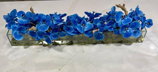 Orchids Blue Flower Arrangement