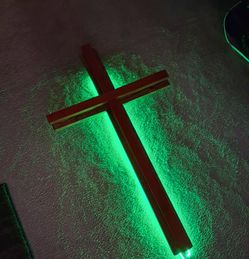 BEAUTIFUL HANDCRAFTED BACKLIT CROSS