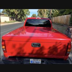 Red Tonneau Cover For 2002 GMC Sierra Extended Cab Short Bed