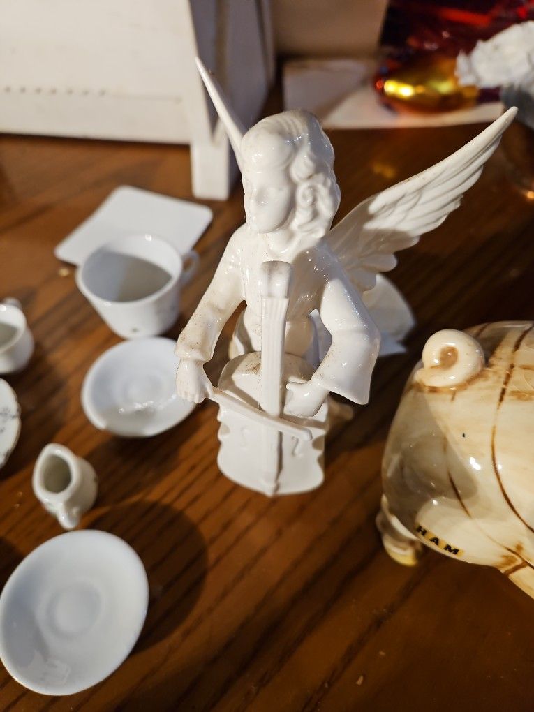 Vintage Antique Mini China And Figurines