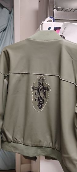 Unique vegan leather jacket
