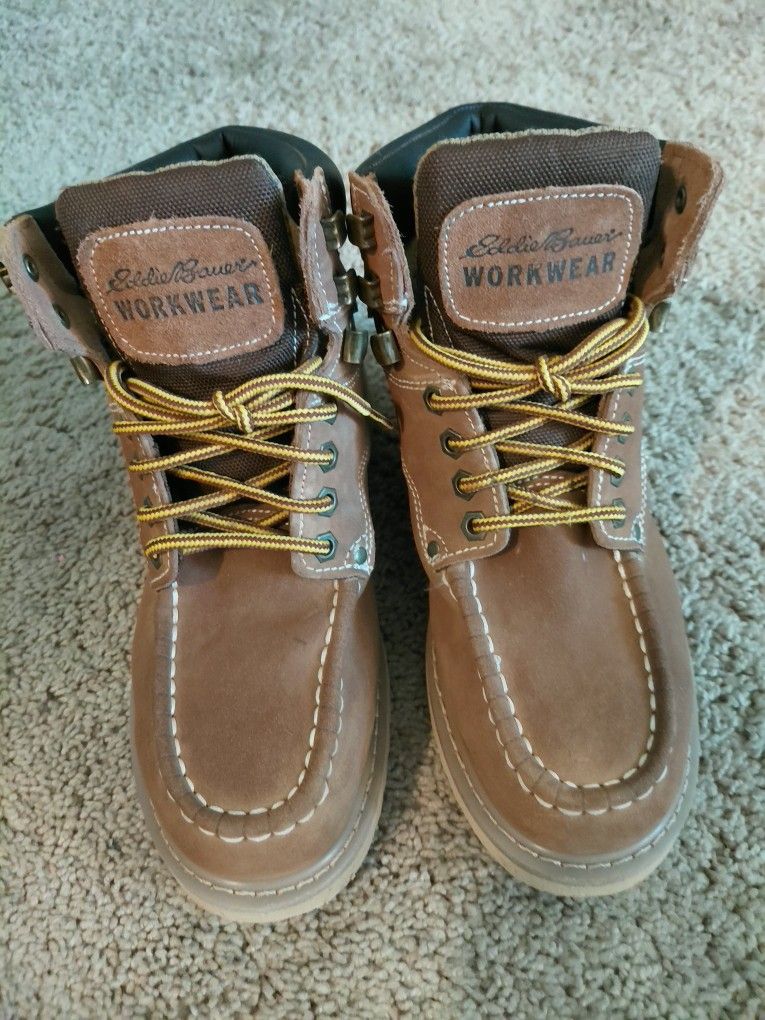 Eddie Bauer Steeltoe Boots Men Size 7 1/2