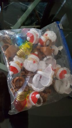 Holiday cupcake toppers, rings