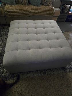 Oversized square ottoman