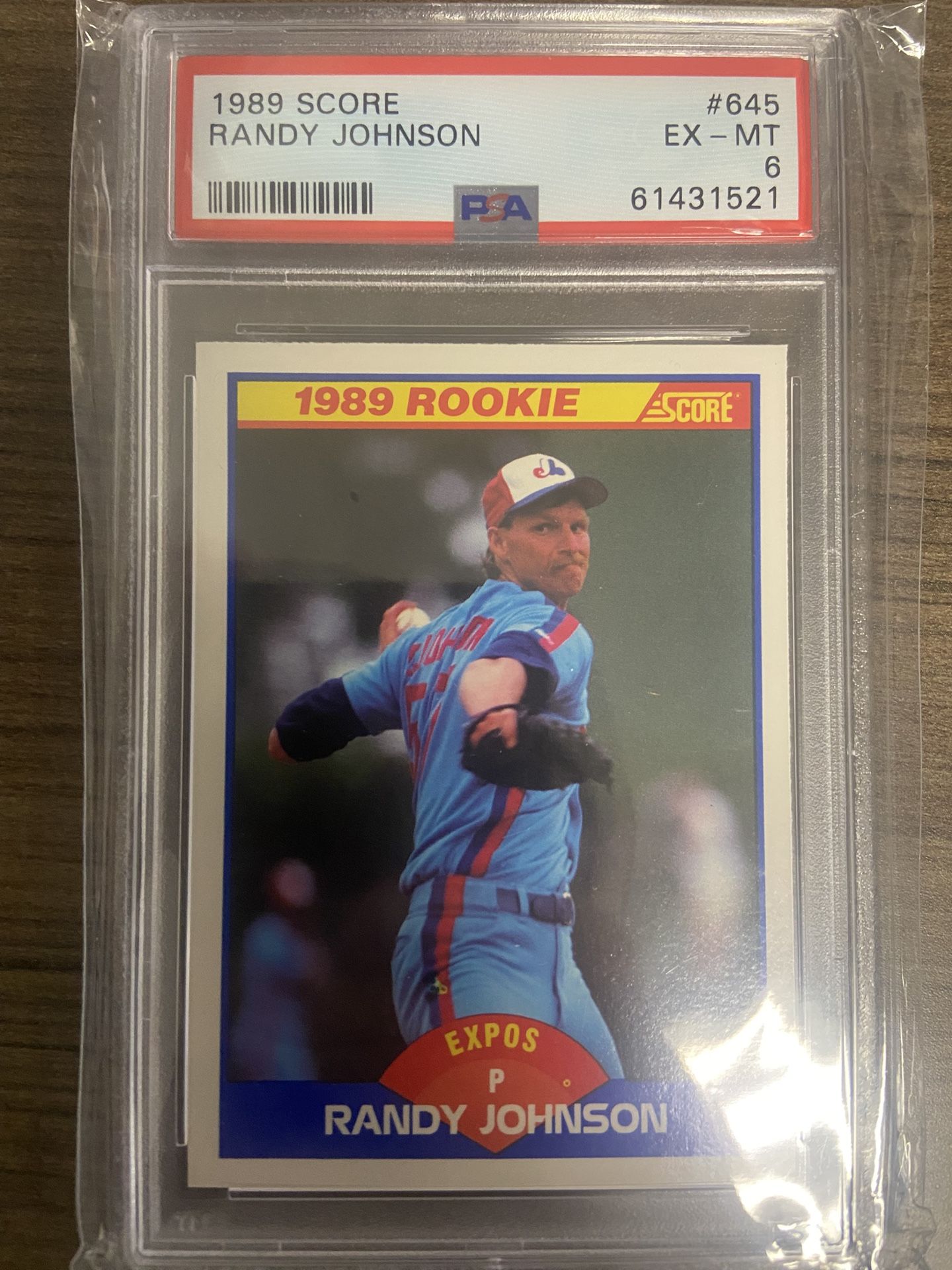 1989 Randy Johnson PSA Rookie Card - $10