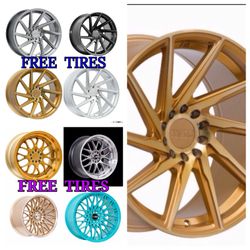 HOLIDAY SALE :BUY RIMS GET FREE TIRES! NO CREDIT CHECK/ ONLY $50 DOWN PAYMENT