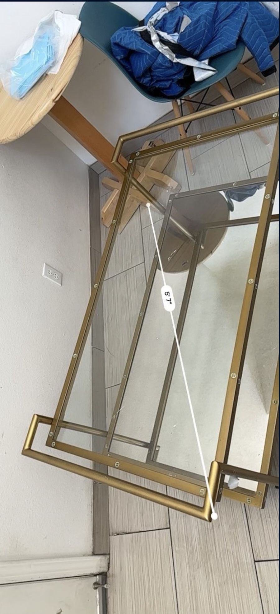 Glass center table