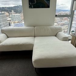 Abisko 94.5" Right Sectional - Quartz White