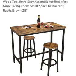 Table And 2 Bar Stools