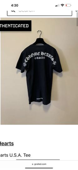 authentic chrome hearts logo tee