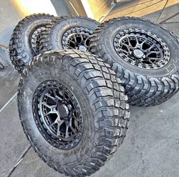 😉 Oferta vendo set de Rines nuevos lock off R 17x9 con llantas bf Goodrich KM3