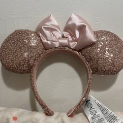 Pink bow Minnie disney ears