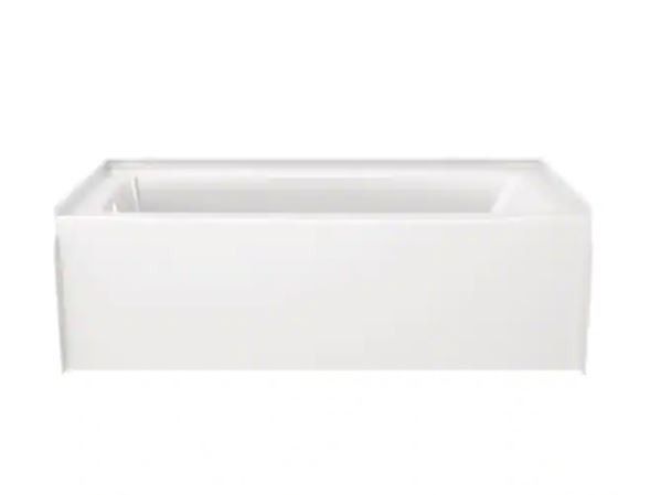 Delta Classic 500 60" x 30" Soaking Bathtub With Left Drain In High Gloss White