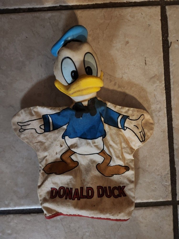 Donald Duck Vintage Puppet