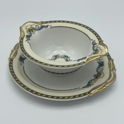 Limoges Gravy Boat With Plate