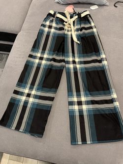 Italy Pants One Color Pink And Black And Another One Black And Sea Size M/L