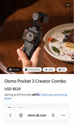 Osmo pocket 3 Creator Combo