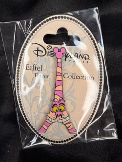 Disneyland Paris Cheshire Cat Eiffel Tower Pin